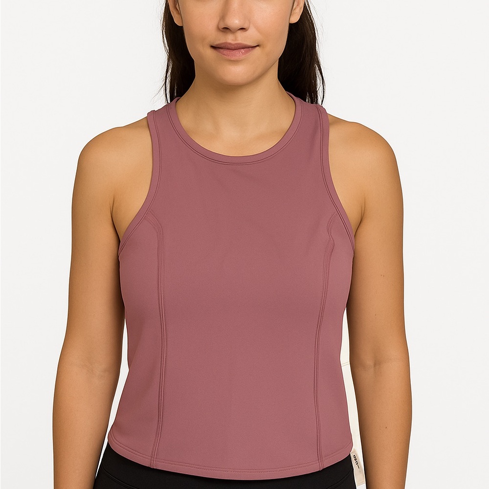 Lululemon Nulux Racerback Cropped Run Tank VLVD Velvet Dust, Size 4, NWT